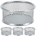 Tofficu 4Pcs Paper Clip Holder For Desk, Wire Mesh Desk Organizer, Paper Clips Organizers For Office Binder Clip Holder