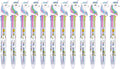 Tbestmax 24 Multicolor Ballpoint Pen Retractable Gel Pen Unicorn Shuttle Pens 0.5mm Liquid Ink Pens Set Pen Supplies Office Gift