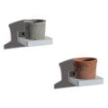 Freezing point Small Floating Shelves for Wall Set of 2 Natural Wood 4Inch Mini White Wall Shelf Decor Plant Display Collectible