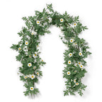 SOMYTING Artificial Daisy Garland Decorative Fake Flower Vine Hanging 5.6Ft Silk Flower Greenery for Home Garden Outdoor Ceremon