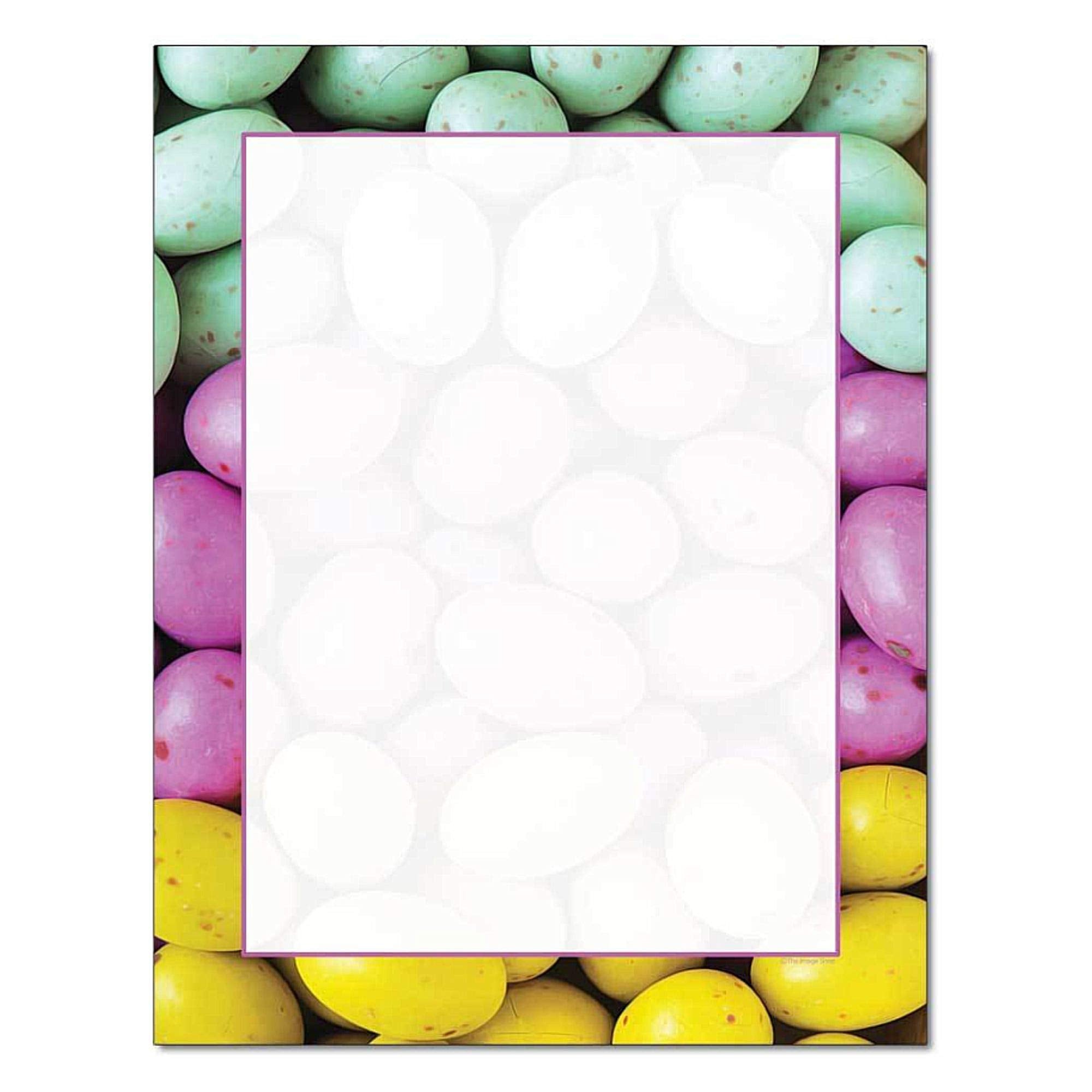 The Image Shop - Spotted Eggs Letterhead Laser & Inkjet Printer Paper, 8.5 X 11 Inch - 25 Pack