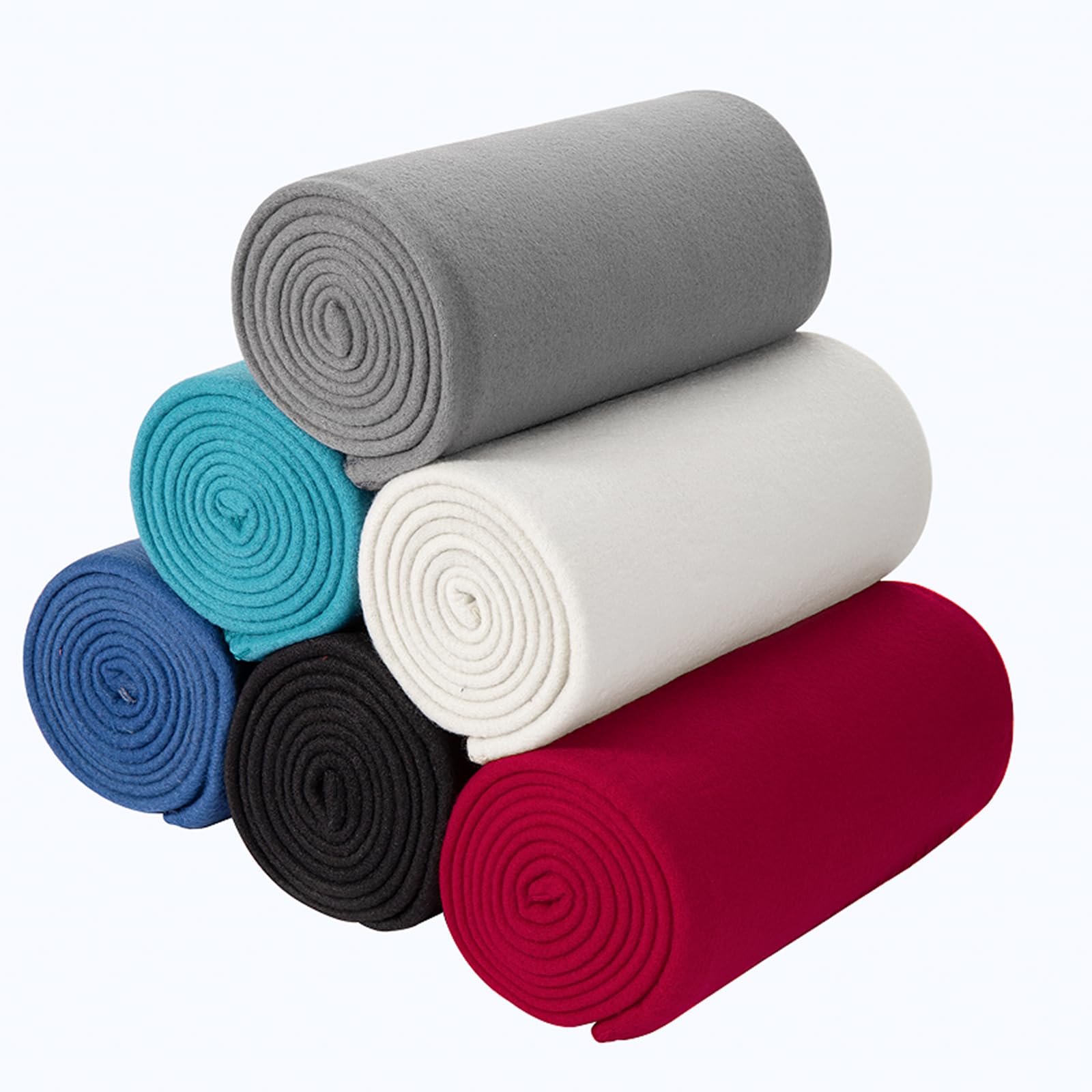 Cai Teng Fleece Throw Blankets For Couch Bulk Lightweight Warm Soft Cozy Dog Blanket 6 Pack Bulk Fleece Kids Blanket Solid For B