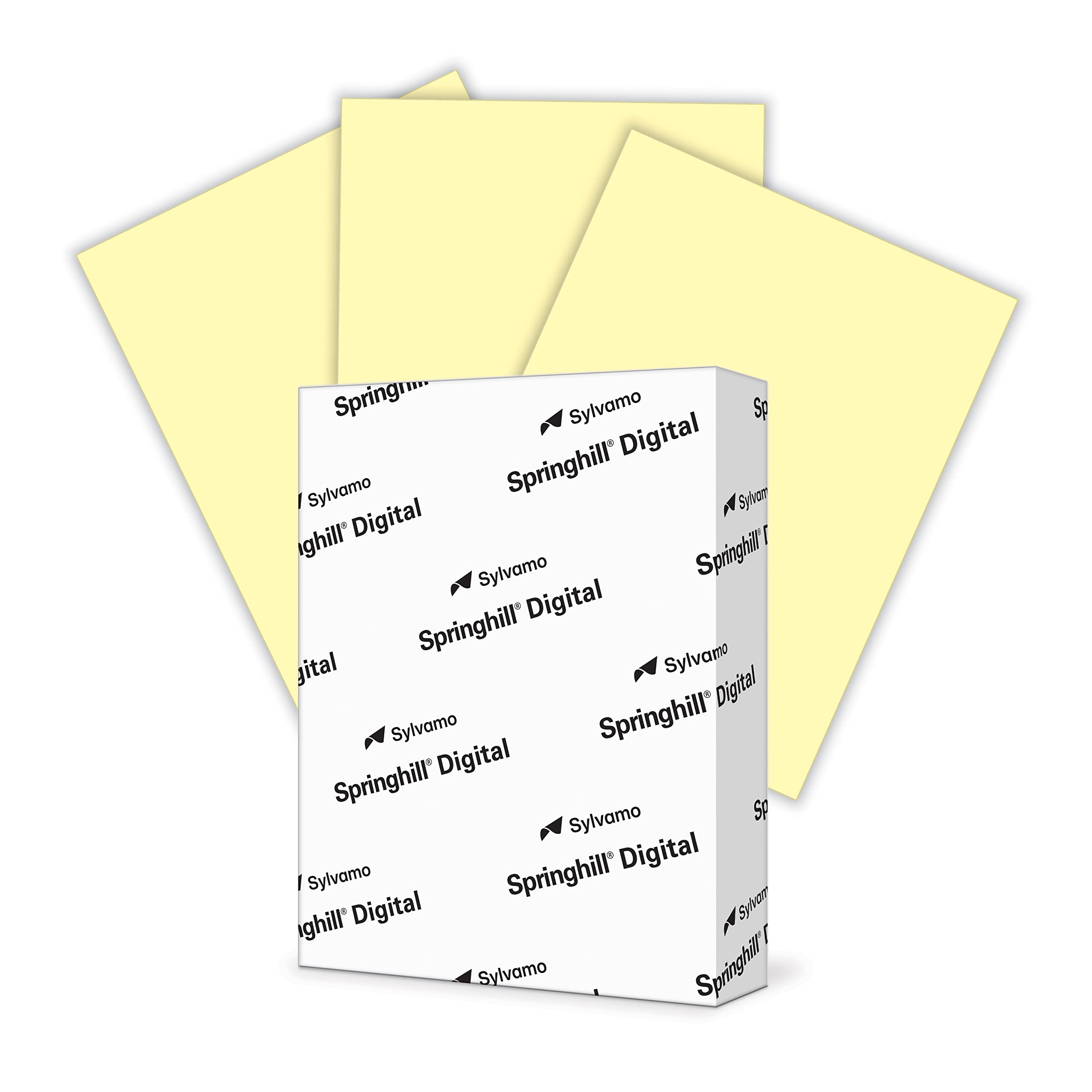 Springhill 8.5    X 11    Canary Yellow Colored Cardstock Paper, 90Lb, 163Gsm, 250 Sheets (1 Ream) - Premium Lightweight Cardsto