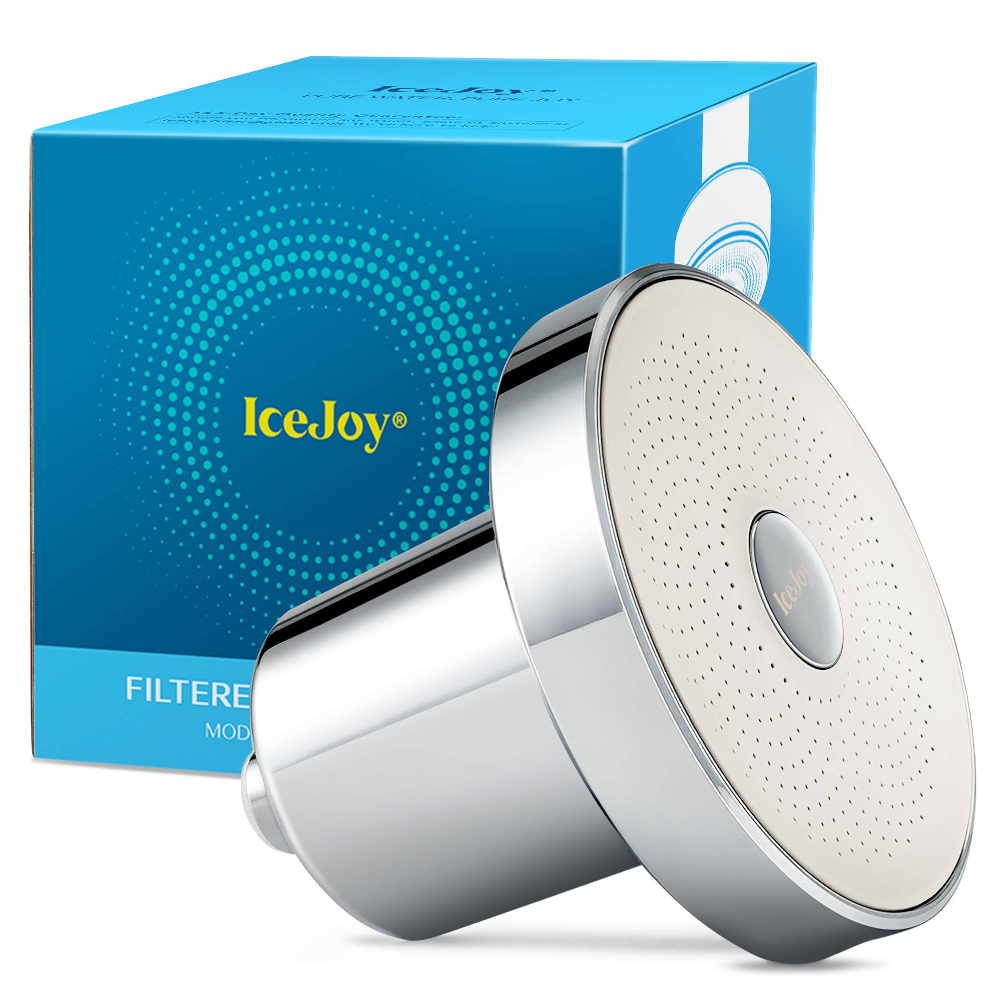 IceJoy Filtered Shower Head - Scientifically Evaluated, High-Efficiency Shower Head with Filters for Enhanced Hair & Skin Health