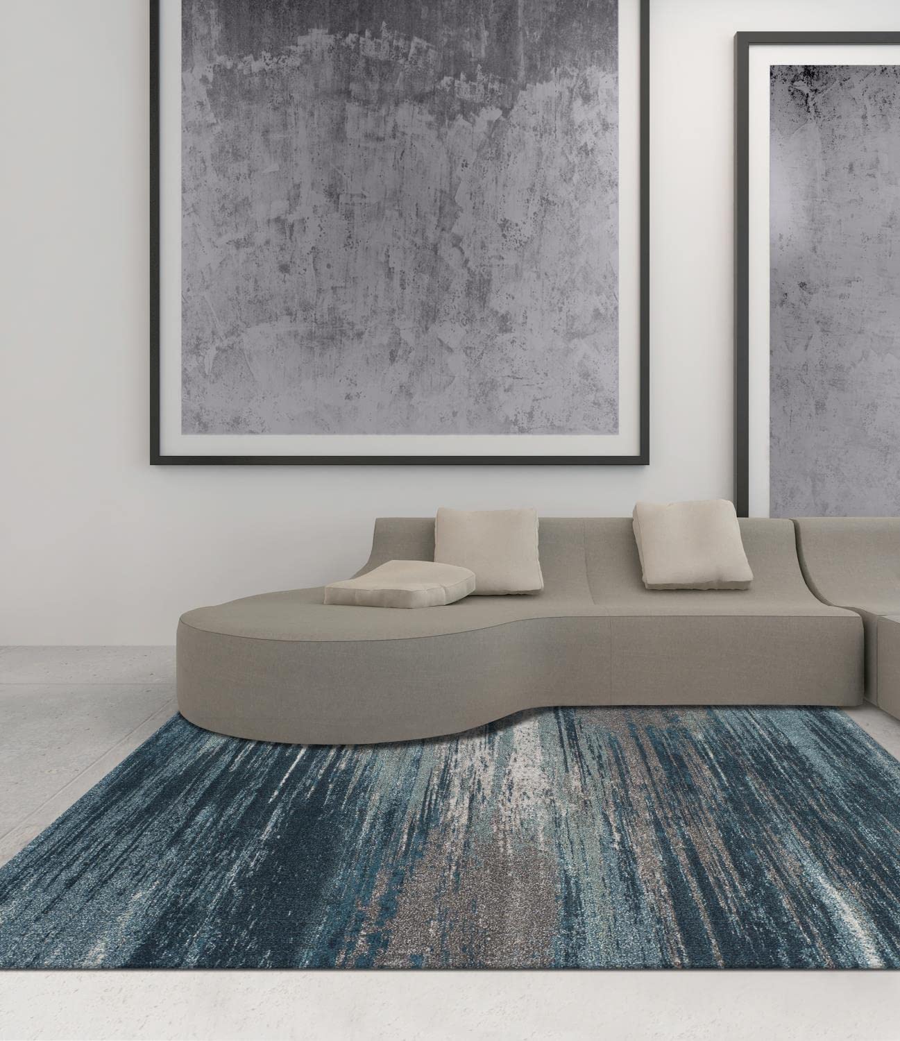 Dalyn Rugs Modern Greys Rug, 9'6&quot; X 13'2&quot;, Teal