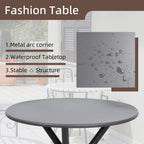 Shintenchi 3 Pieces Patio Bistro Sets, Outdoor Textilene Fabric Conversation Bistro Set, Textilene Fabric Front Porch Chairs Small Patio Furniture Set With Table For Lawn,Garden,Balcony (Grey)
