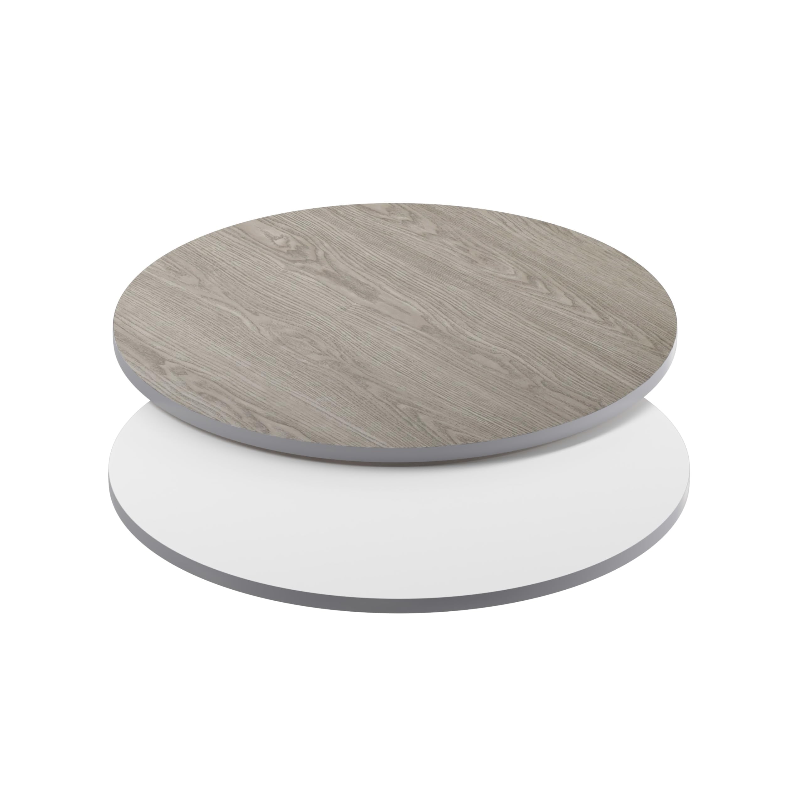 Flash Furniture Glenbrook 36 Round Table Top with White or Gray Reversible Laminate Top(Pack of 1)