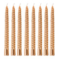 Kemladio 8 pcs 10 inch Taper Candles, Burning Unscented Tapered Candles 8 hrs, Long Candle Sticks,Dinner Candle,Tall Candle Stic