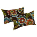 Blazing Needles 9911-S2-REO-35 Outdoor Throw Pillows (Set of 2), 12" x 20", Pike Azure