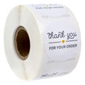 Thank You For Your Order Stickers / 500 1.5' Labels/Thank You From The Heart Business Stickers
