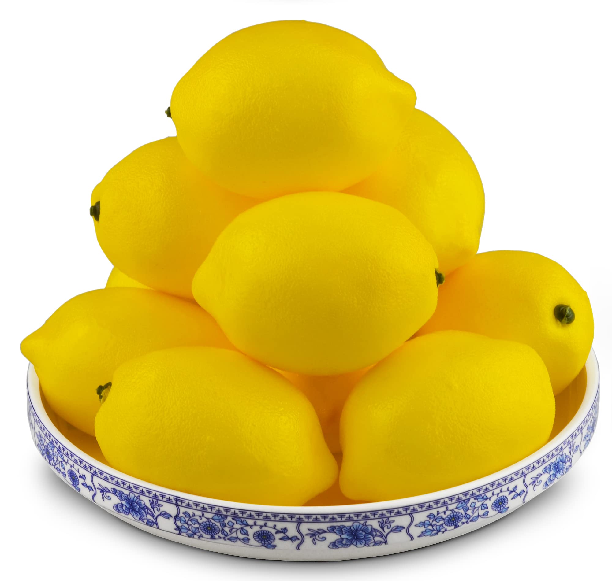 Jedfore Artificial Lemons Simulation Lifelike Small Lemons Fake Fruit For Home Kitchen Wedding Party Decoration Photography 12Pc
