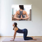 Niubee Clear Acrylic Wall Mount Floating Frameless Picture Frame Up To 20X24 Photo For Poster Photography Frames-Double Panel(Fu