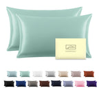 Silk Pillowcase For Hair And Skin,Soft,Breathable And Sliky Silk Pillowcases King Set Of 2,Both Sides Natural Mulberry Silk Pill
