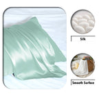 Suatien Mulberry Silk Pillow Cases Standard Size Silk Pillowcase For Hair And Skin With Zipper Soft Breathable Smooth Cooling Si