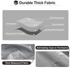 Purefit Outdoor Sectional Sofa Cover Waterproof V Shaped Patio Furniture Covers For Deck, Lawn And Backyard, 100”X100”, Gray