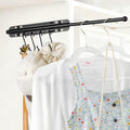 SUTINE Valet Rod for Closets Pull Out 12 Inch, Adjustable Closet Valet Rods
