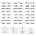 Numyew 24 Pcs Bed Sheet Organizer Bands, Bed Sheet Keepers, King, Queen, Full, Twin Size Sheet Organizer, Elastic Linen Labels F