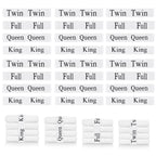 Numyew 24 Pcs Bed Sheet Organizer Bands, Bed Sheet Keepers, King, Queen, Full, Twin Size Sheet Organizer, Elastic Linen Labels F