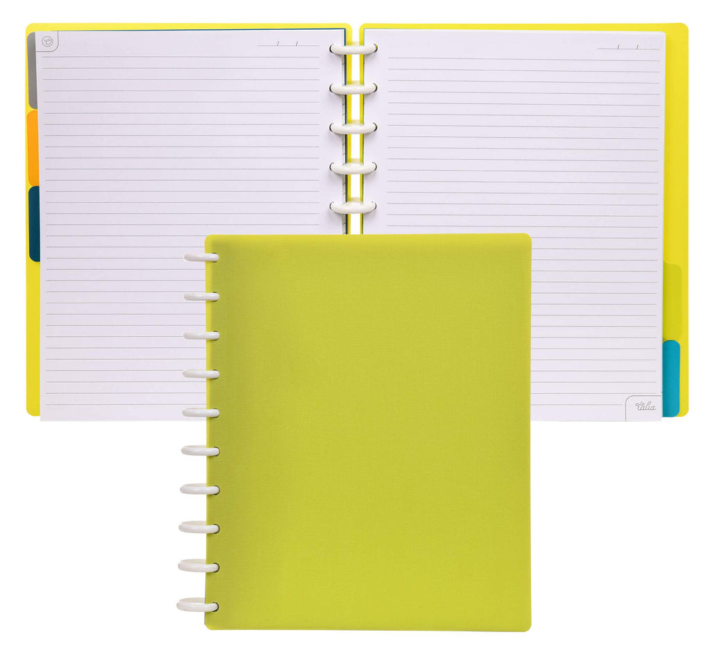 Talia Discbound Notebooks, Planner, Customizable, (Verdant Green, Midsize (7.5In X 9.75In))
