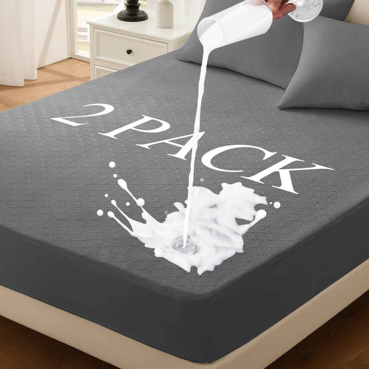 Premium Waterproof Mattress Protector, (39    X 75    Twin Size) Cooling Mattress Pad Mattress Cover, Extremely Cozy Bed Cover 3