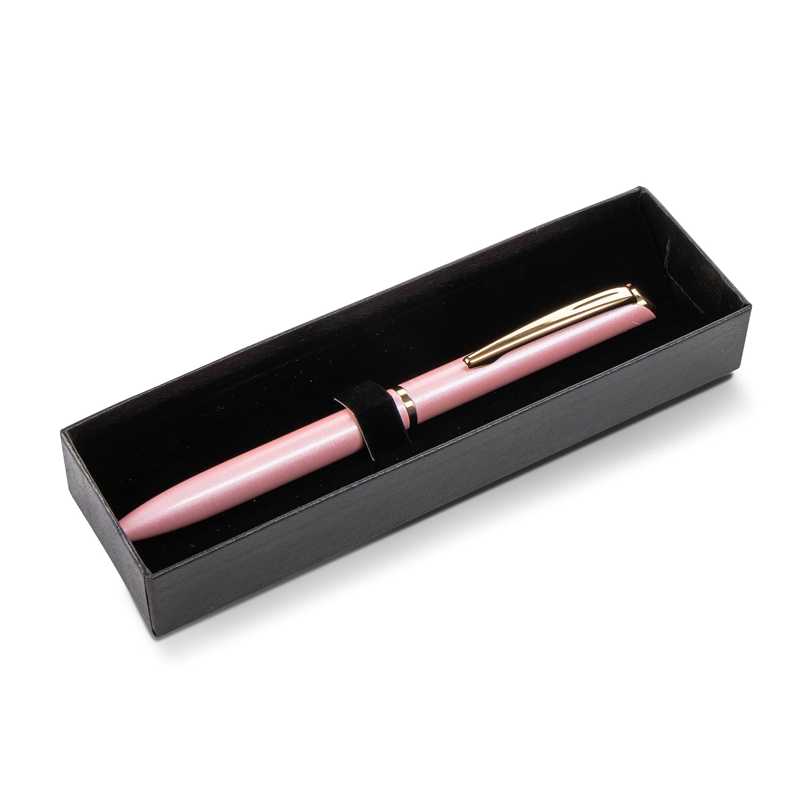 Pentel Energel Style Gel Pen With Gift Box, Pastel Pink Barrel, Black Ink, (0.7Mm) Medium Line