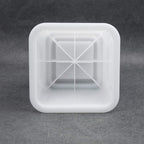 HomeRoots Adjustable Bed Furniture Risers, Heavy Duty Plastic 3', 5' or 8' White Risers for for Bed and Sofa - Set of 4 - Holds up to 1300LB