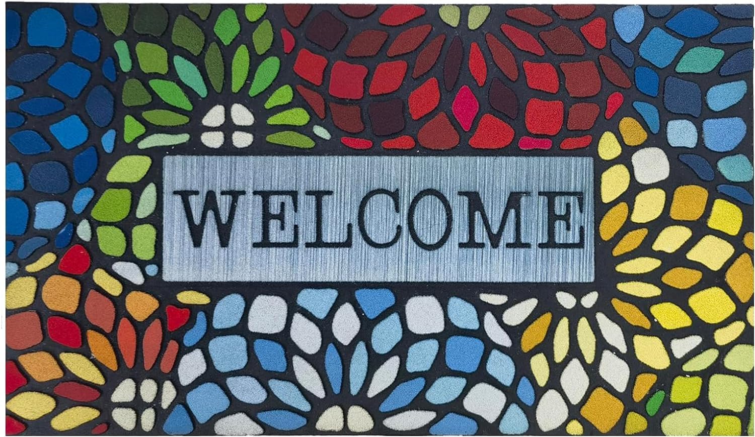 Chichic Colorful Welcome Door Mat, Welcome Mat 24X 36 Inch Front Door Mat Outdoors For Home Entrance Outdoors Mat For Outside En