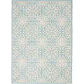 Nourison Jubilant Floral Ivory/Green 6 x 9 Area--Rug, Easy--Cleaning, Non Shedding, Bed Room, Living Room, Dining Room, Kitche