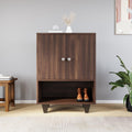 Nilkamal Astero Neo 4 Shelf Engineered Wood Shoe Cabinet|Freestanding Shoe Rack|Closed Storage Organizer For Entryway, Hallway|1