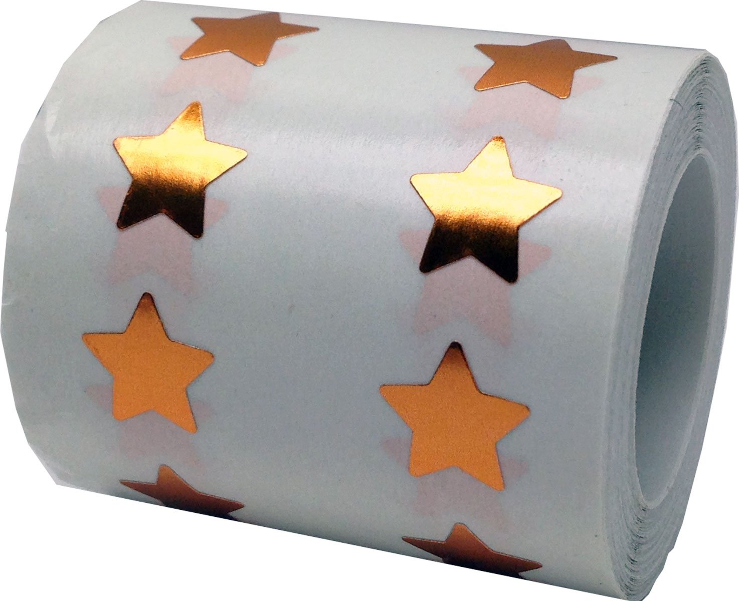 Metallic Bronze Star Shape Stickers 0.50 Inch 1,000 Adhesive Labels