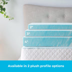 Linenspa 2 Inch Mattress Topper Queen - Gel Swirl Memory Foam Twin Xl Mattress Topper - Certipur-Us Certified - Twin Xl Size - Dorm Room Essentials