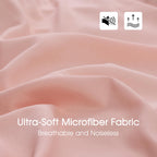 Basic Beyond Twin Comforter Set - Pink Twin Comforter Set, Reversible Twin Bed Comforter Set For All Seasons, Baby Pink/Grey, 1 Comforter (66'X92') And 1 Pillow Sham (20'X26'+2')