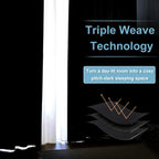 Ryb Home Room Divider Blackout Curtains, Portable Wind Proof Noise Reducing Partition Vertical Blinds For Bedroom Living Room Ki
