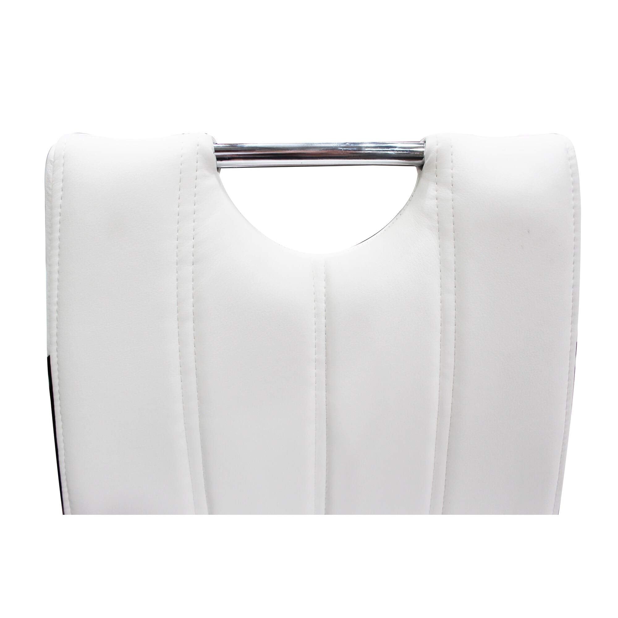 Best Master Furniture Brandon Modern Side Chairs, Set Of 2, White