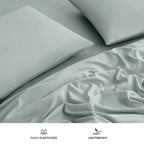 Ugg Hedi Full Sheet Set 4-Piece Luxury Cooling Sheets Deep Pockets Premium Bedding With 2 Pillow Shams Hypoallergenic Machine Washable Soft Lightweight Bed Set For Bedroom, Full, Mineral Green