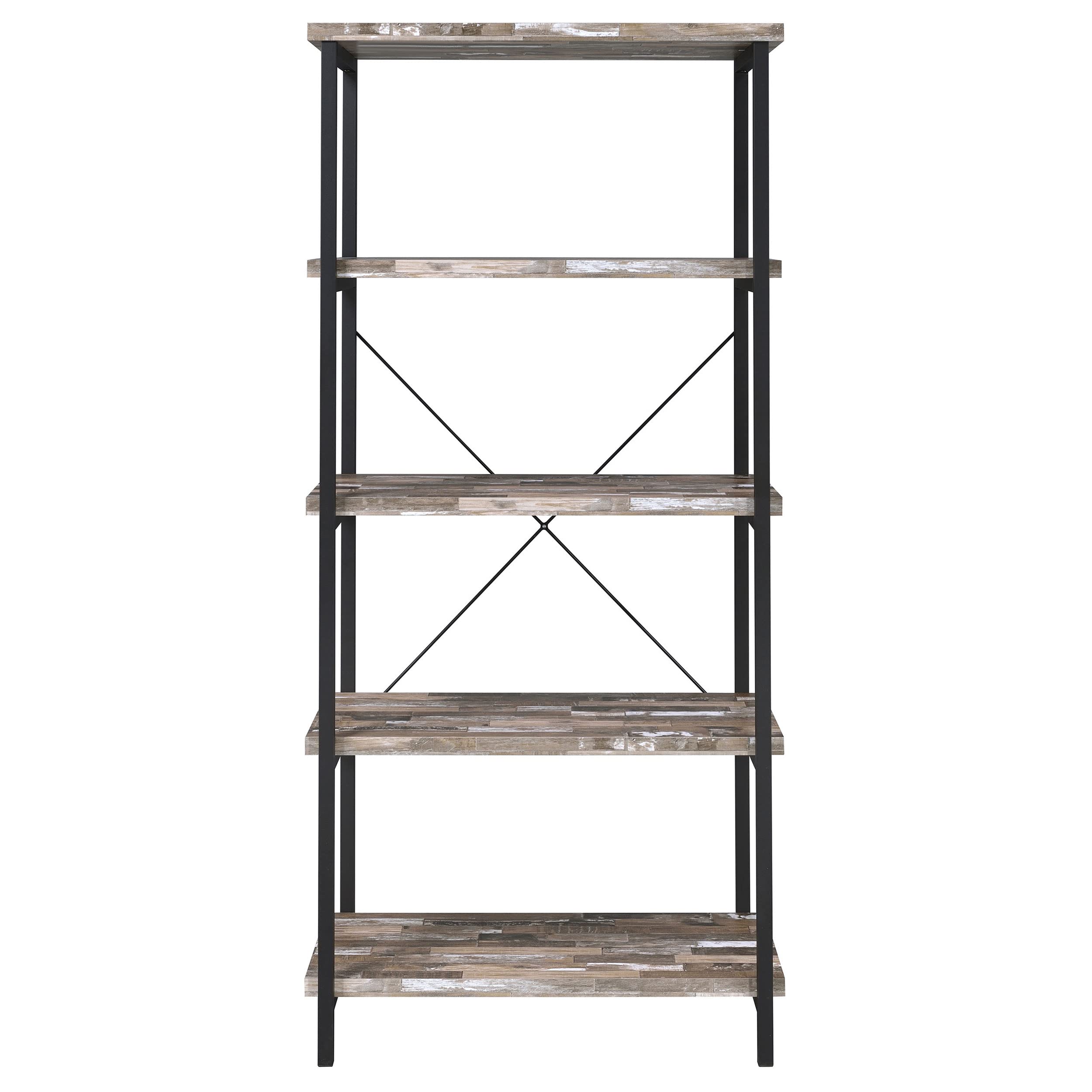 Coaster Furniture Bookcase Salvaged Cabin and Black 801552