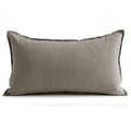 Jeanerlor Cotton Linen Decorative 12'X20' Lumbar Throw Pillow Case Cushion Cover With Twin Needles Stitch On Edge,For Wedding/