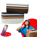 RUSHIL WERE Multipurpose Desk Organizer Basket | 2 Free Mobile Pyramid Stand | Compact and Stackable | For Kitchen, Bathroom, Of