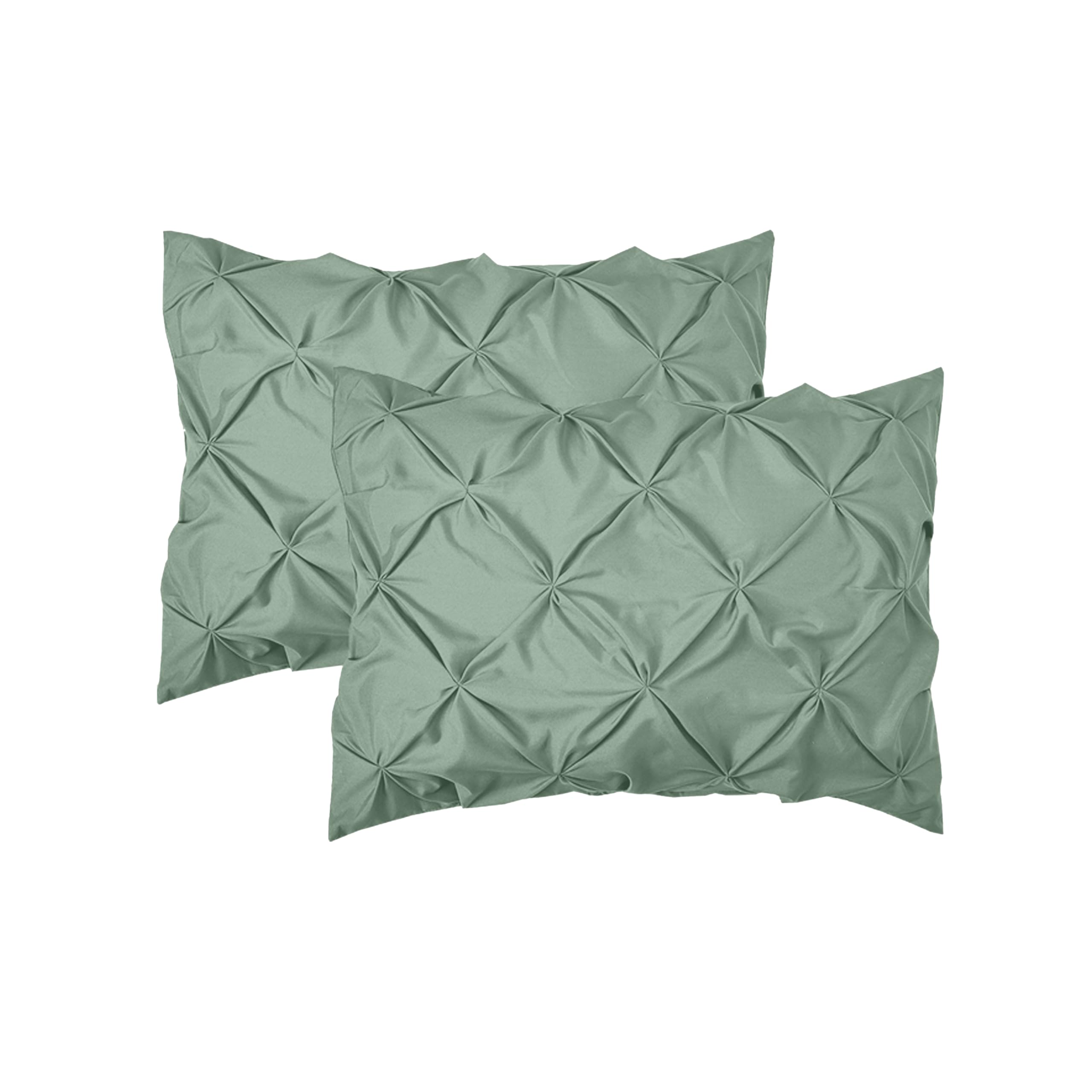 Elegant Comfort Luxury Softest, Coziest 8-Piece Bed-In-A-Bag Comforter Set - Silky Soft Complete Set Includes Bed Sheet Set With Double Sided Storage Pockets, Twin/Twin Xl, Smoke Green