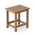 Yefu Small Table Side Tables Outdoor Coffee Table For Patio Living Room Bedroom(Teak, Single Layer)