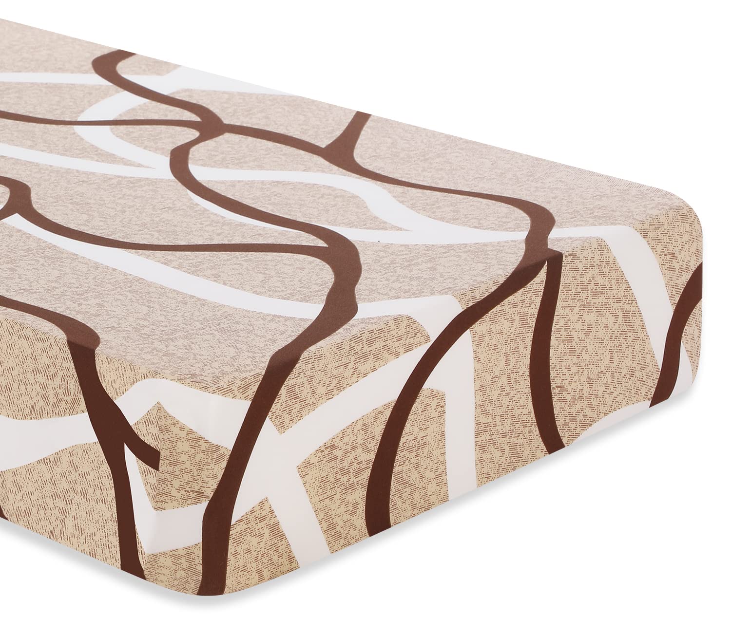 Searchi Printed Sofa Couch Cushion Covers Replacement Couch Seat Covers Stretch Patterned Sofa Seat Slipcovers Washable Furniture Protectors Sofa Slipcover Soft With Elastic Bottom(Medium-2 Seat)