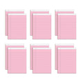 Tops Prism Writing Pads, 8-1/2' X 11-3/4', Legal Rule, Pink, Perforated, 50 Sheets, 12 Pack (63150)