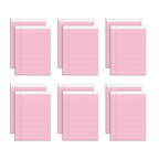 Tops Prism Writing Pads, 8-1/2' X 11-3/4', Legal Rule, Pink, Perforated, 50 Sheets, 12 Pack (63150)