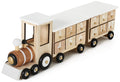 BRUBAKER Reusable Wooden Advent Calendar to Fill - White Locomotive with 24 Doors - DIY Christmas Calendar 18.11 x 3.74 x 4.21 i