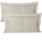 BEDSUM 100% Brushed Microfiber King Pillow Shams Set of 2, Super Soft and Cozy, Wrinkle, Fade, Stain Resistant 20x36 Oxford Pill