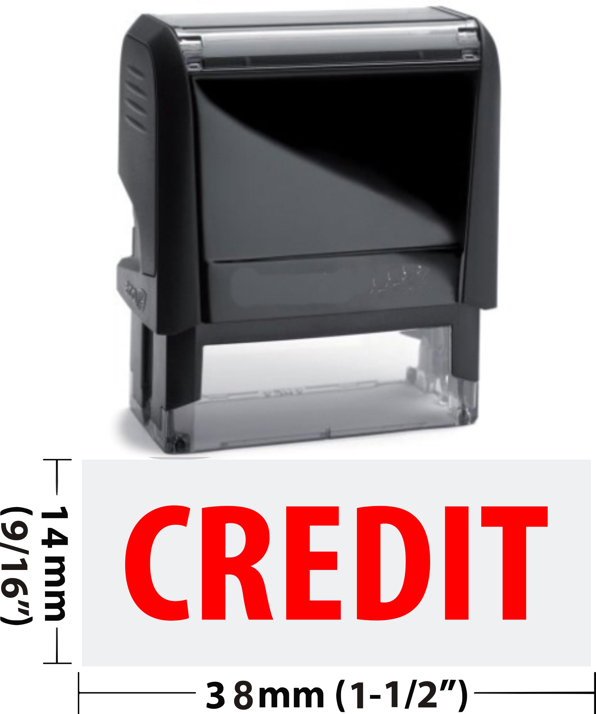 New Trodat 4911 Self Inking Rubber Stamp W. Credit