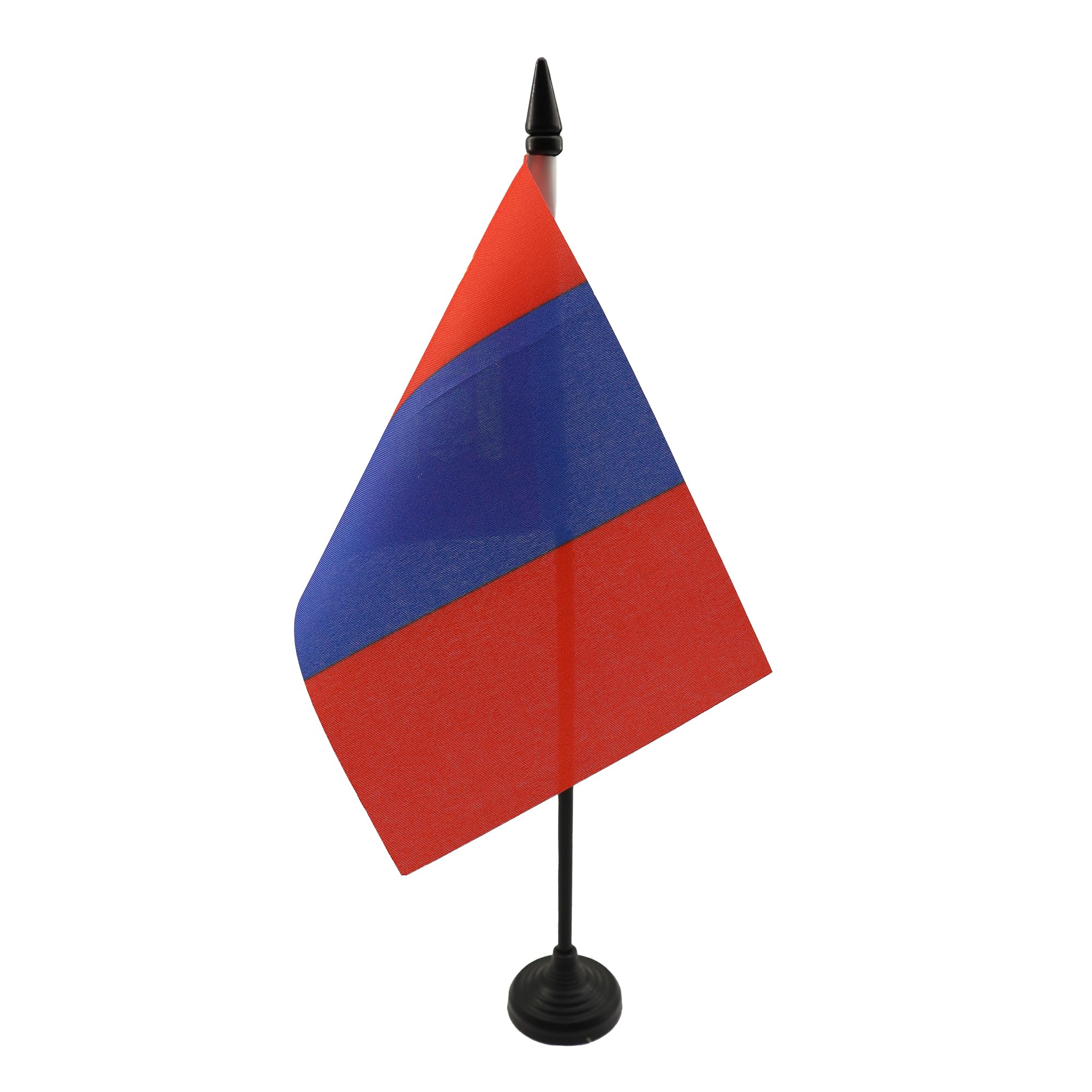 Mongolia Table Flag 4' X 6' - Mongolian Desk Flag 15 X 10 Cm - Black Plastic Stick And Base - Az Flag