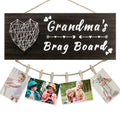 Yunfan Mothers Day Gifts for Grandma Grandmas Brag Board Grandma Gifts from Granddaughter Grandson Grandkids Picture Frame Phot