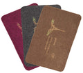 Kuber Industries Microfiber Anti Slip 3 Pieces Bath Mat (Pink, Gray & Brown)CTKTC28504