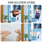 Shawula 60Pcs Christmas Snowflake Window Clings Anti Collision Window Decals To Save Birds From Window Collisions Non Adhesive P